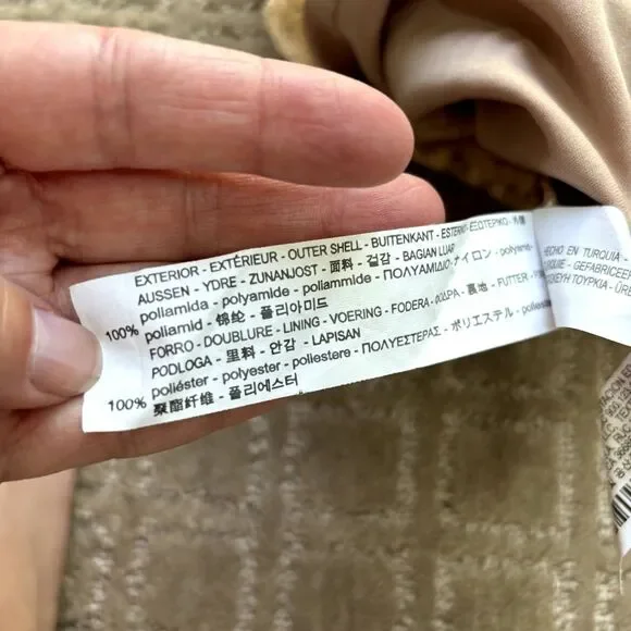 Zara Semi-Sheer Lace Midi Dress Women's M Cream Nude Minimalist Coquette EUC - Picture 8 of 13